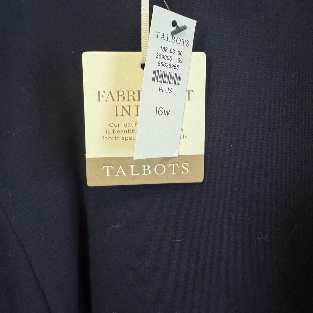 Navy Talbots dress, size 16W - Picture 2 of 2
